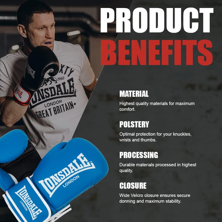 Lonsdale Unisex-Adult Ashdon Equipment 12 oz Blue/White, 12 oz Blue/White