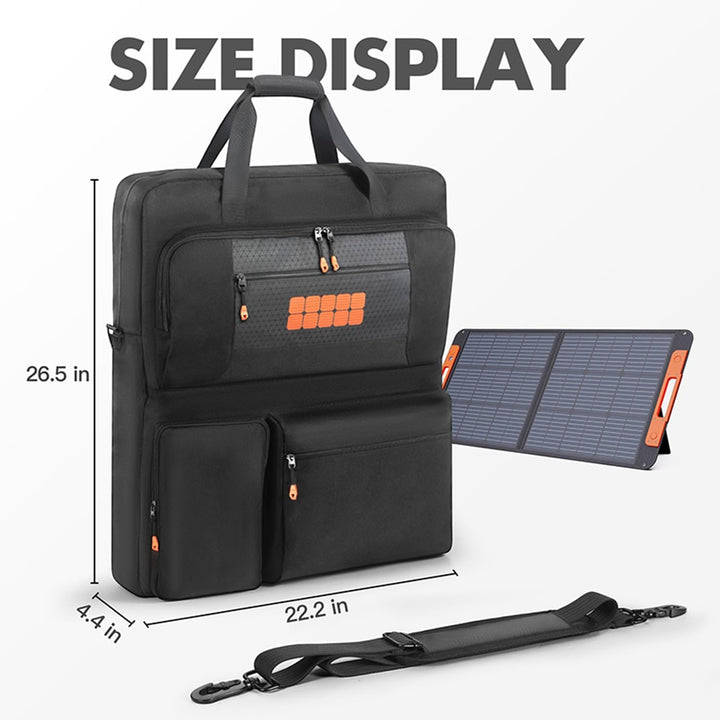 Tragetasche kompatibel mit Jackery SolarSaga 100W 200W 200W Bifacial Portable Solar Panel, Reise-Auf