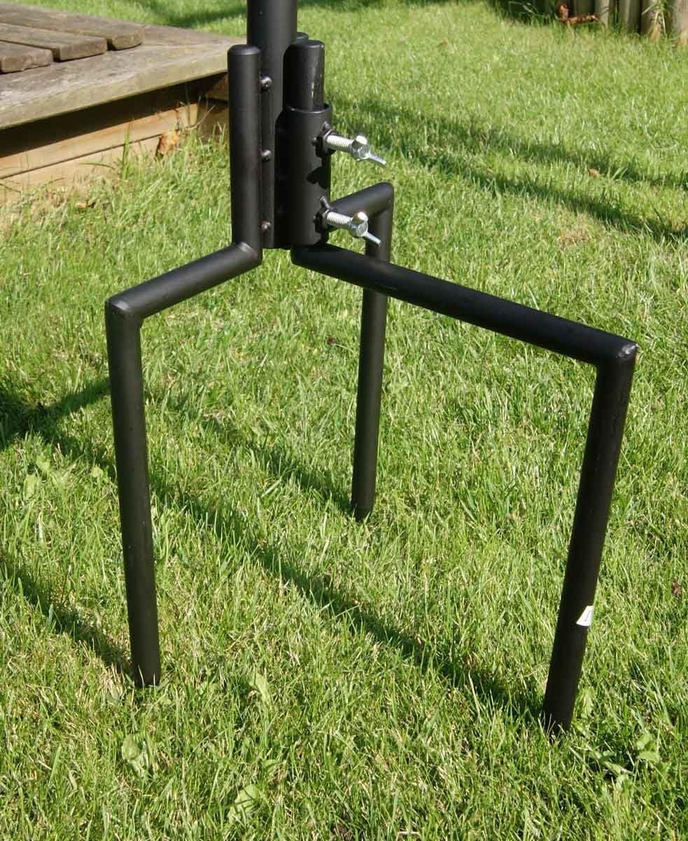 AKTIONA/Grillclub Edelstahlrohr Grillgalgen + 70 cm Edelstahl Grillrost nur 10 mm Lichter Stababstan