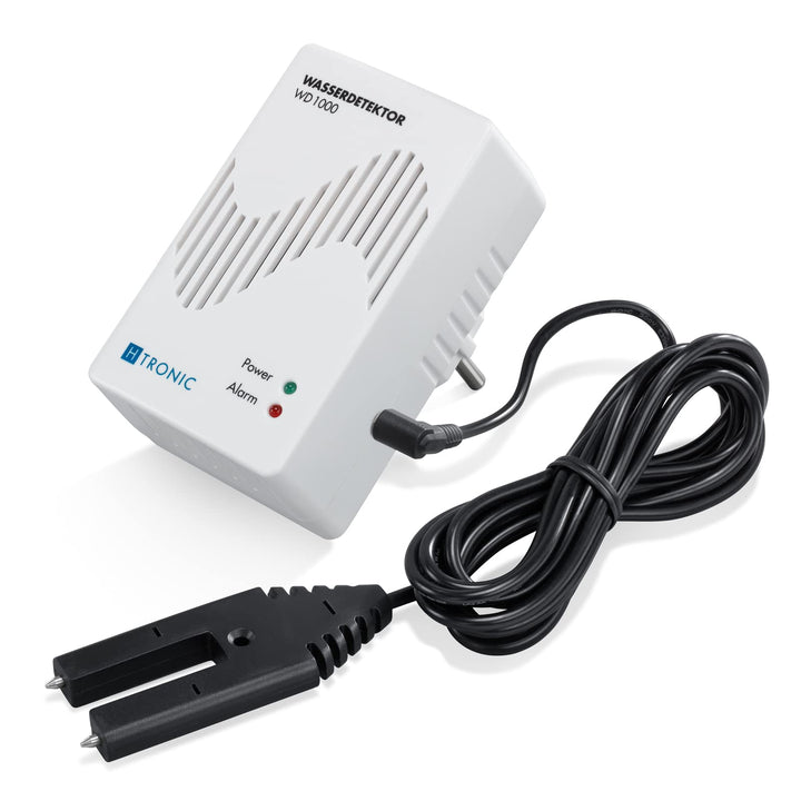 WD 1000 Wasserdetektor (Wassermelder, Wasseralarm, Wasserwächter) mit externem Wassersensor gegen Wa