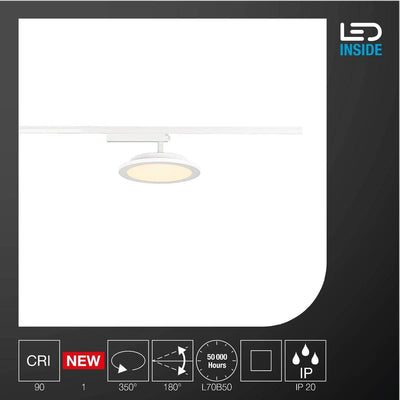 SLV 1 Phasen System Leuchte PANEL TRACK / Strahler, LED-Spot, Decken-Strahler, Decken-Leuchte, Schie