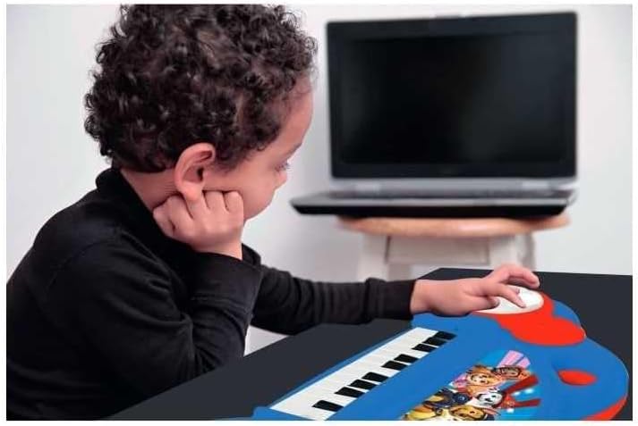 Lexibook K704PA Paw Patrol Elektronisches Klavier für Kinder mit Lichteffekten, Mikrofon, Schlagzeug