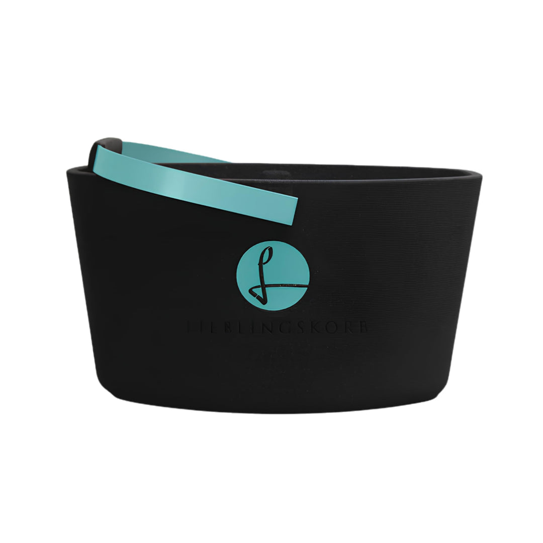 LIEBLINGSKORB Original Black Türkis - ultraleichter, kippsicherer & formstabiler Einkaufskorb - Made