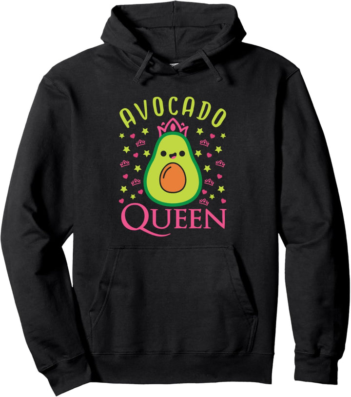 Avocado-Geschenk für Damen und Mädchen, lustige Avocado-Königin Pullover Hoodie