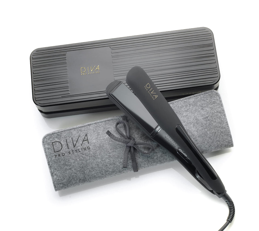 Diva Pro Styling Wide Digital Styler - Extrabreite Keramikplatten - Gleichmässige Hitzeverteilung -