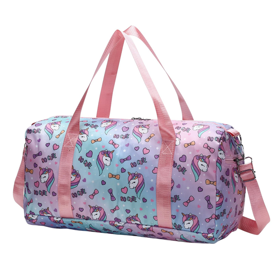 Suweir Sporttasche Kinder Reisetasche Jungen Mädchen mit Nassfach Schwimmtasche Weekender Duffle Bag