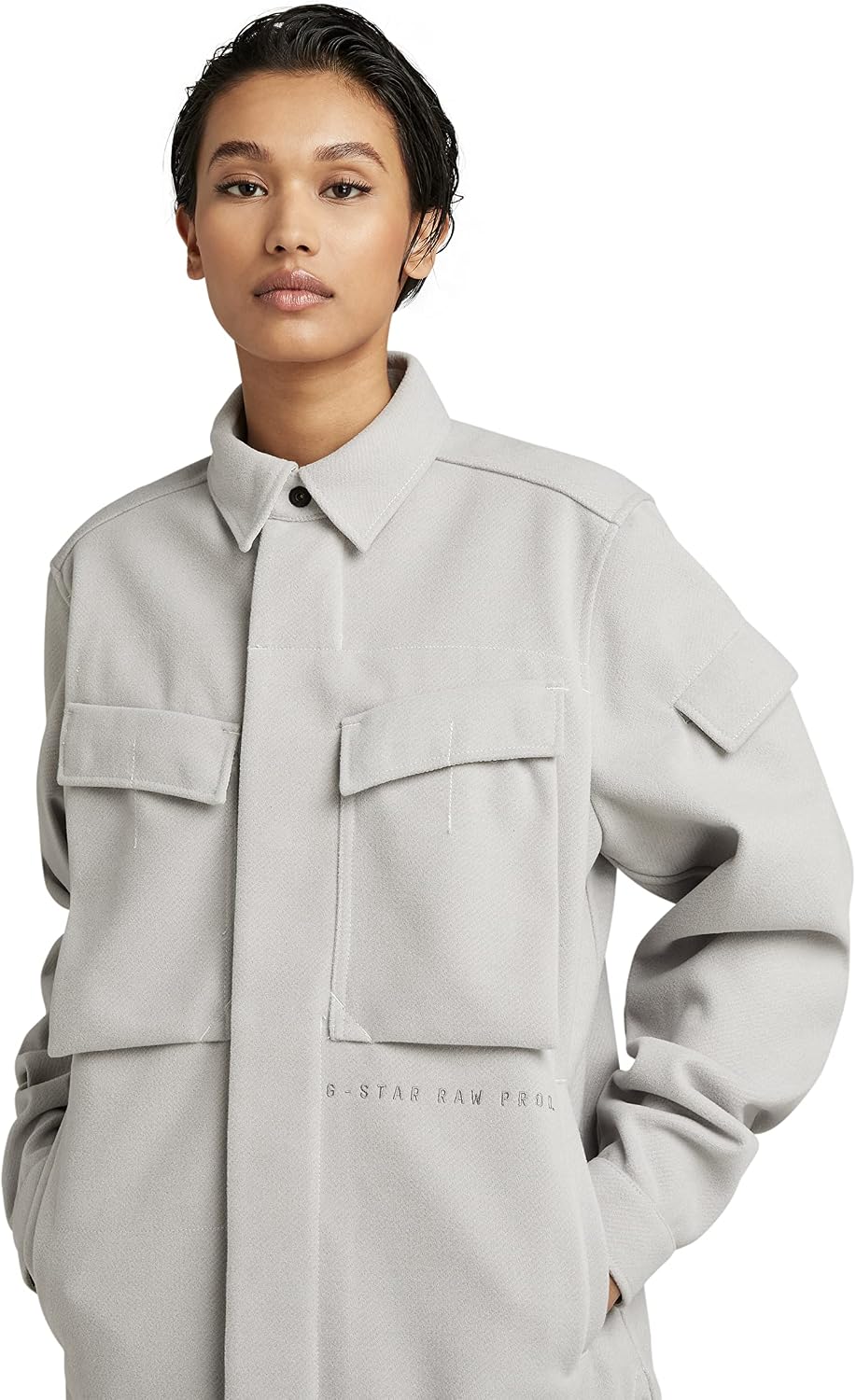 G Star RAW, Herren Mysterious Regular Hemd L Grau (Cool Grey D21982-d200-1295), L Grau (Cool Grey D2