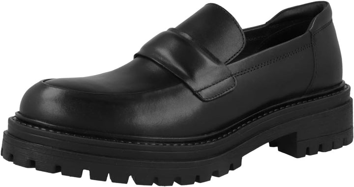 Geox Mädchen D Iridea A Moccasin 39 EU Schwarz, 39 EU Schwarz