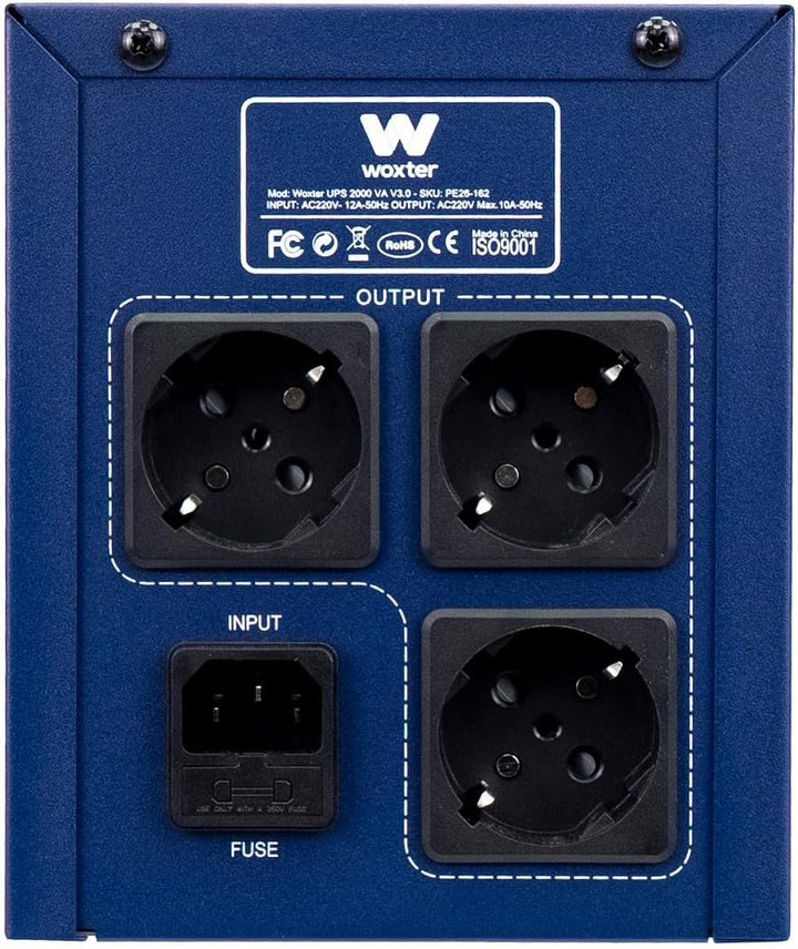 Woxter UPS 2000 VA - Sai Sai Food Sai Sai (2000VA / 1200 Watt, Autonomie Circa 20-30 Minuten), konti