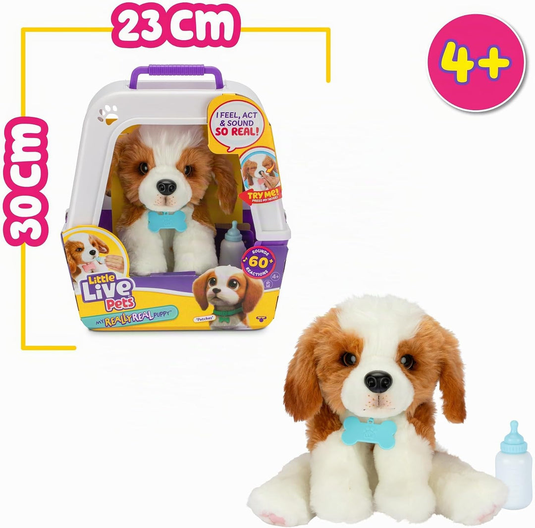 Little Live Pets My Really Real Puppy, Haustier-Spielzeug, 50 Geräusche und Reaktionen, Welpe mit we
