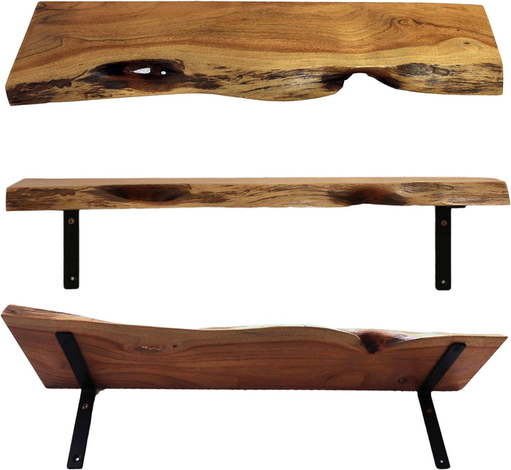 Gall&Zick Wandregal Massivholz, Regalbrett Akazienholz