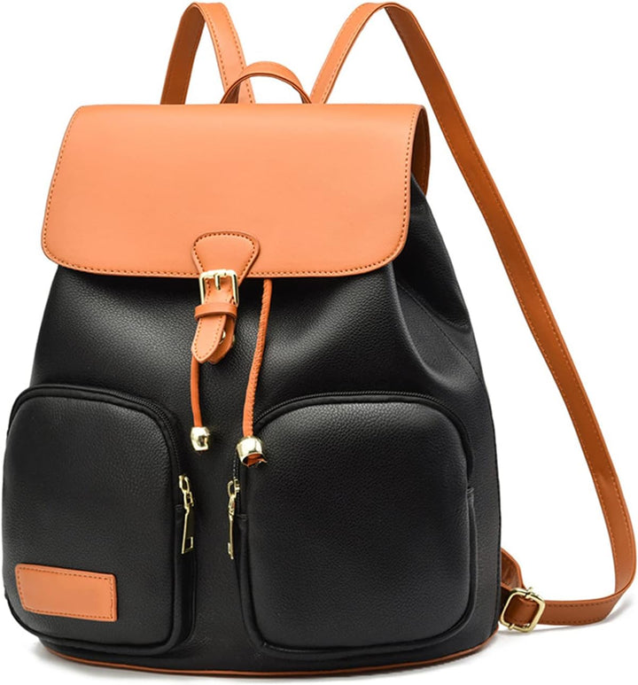 NICOLE & DORIS Frauen Rucksack Modern Rucksack Damen Elegant PU Leder Rucksackhandtaschen Anti Diebs