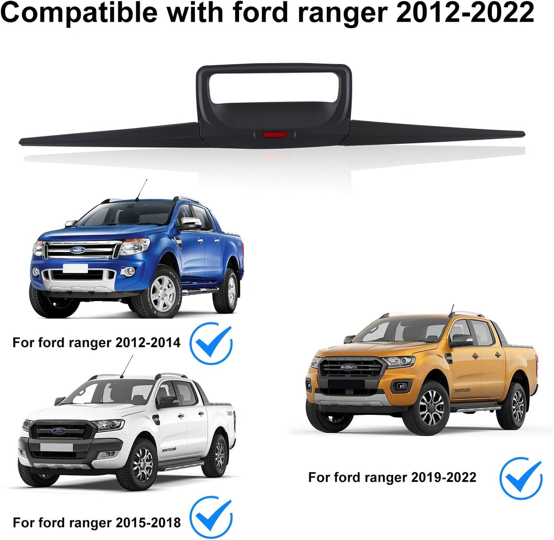 JHCHAN Heckklappenabdeckung Auto Off Road Zubehör für Ford Ranger Pickup Wildtrak Raptor T6 T7 T8 20