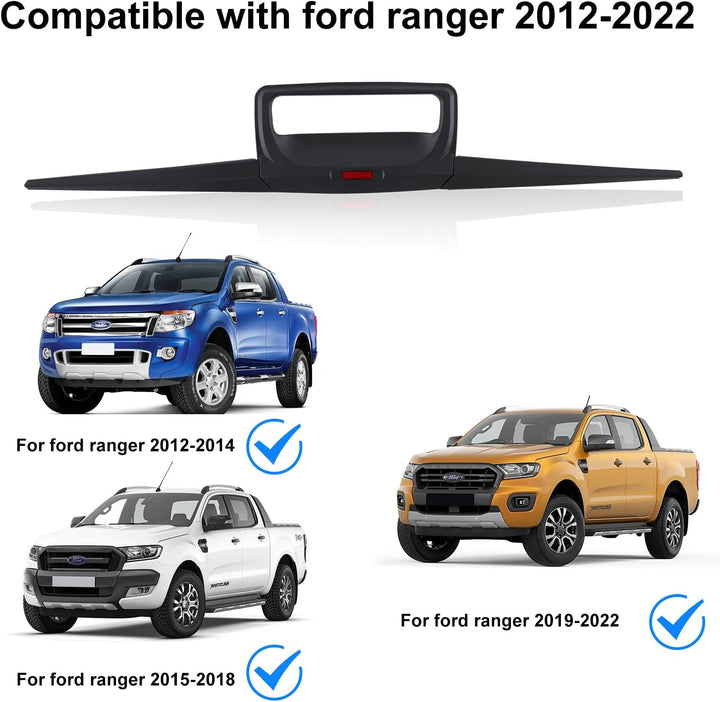 JHCHAN Heckklappenabdeckung Auto Off Road Zubehör für Ford Ranger Pickup Wildtrak Raptor T6 T7 T8 20