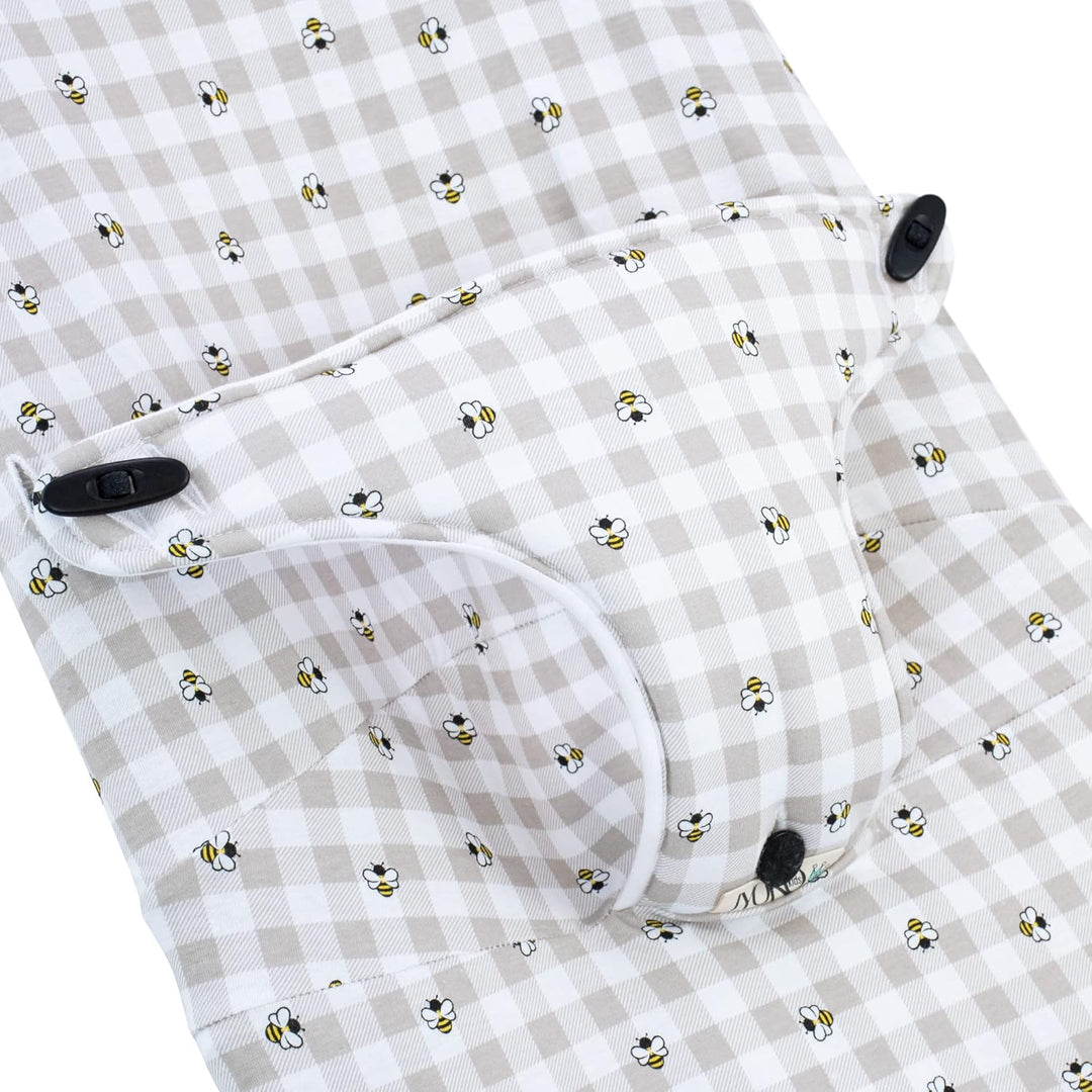 JYOKO Kids Bezug für Hängematte, kompatibel mit Babybjorn Soft, Balance (Picnic Vichy, Baumwolle)