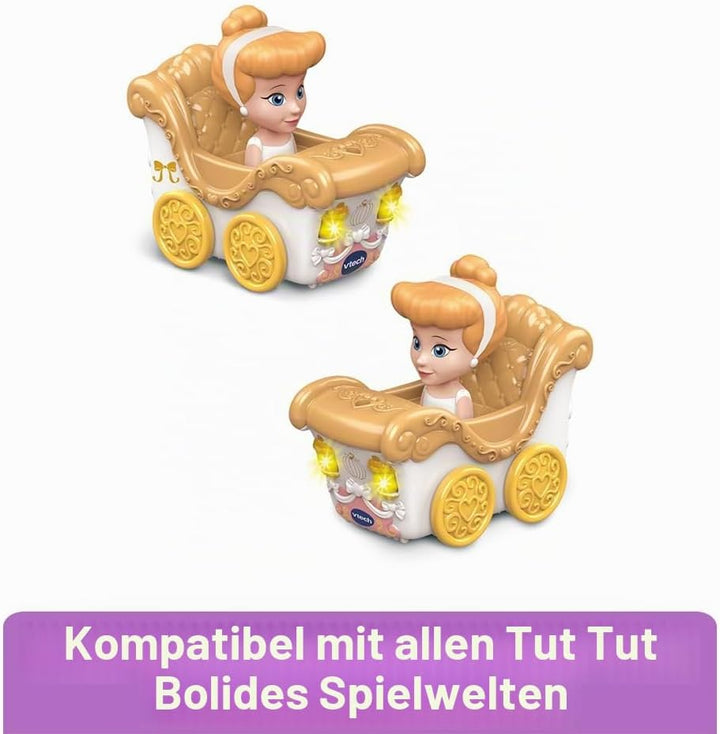 VTech - TUT TUT Flitzer Disney Prinzessinnen, verzauberte Kutsche für Kinder, interaktiv und lehrrei