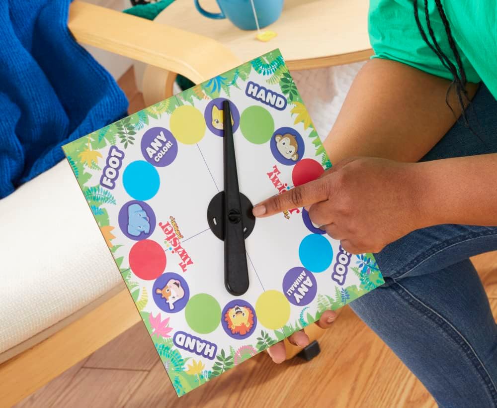 Twister Junior Hasbro Gaming Spielmatte Doppelseitige Spielmatte 2 in 1 Partyspiel für Jungen und Mä