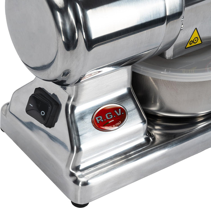 RGV Elektrische Reibe Maxi Essential Made in Italy Professionelle Edelstahlwalze abnehmbar und spülm