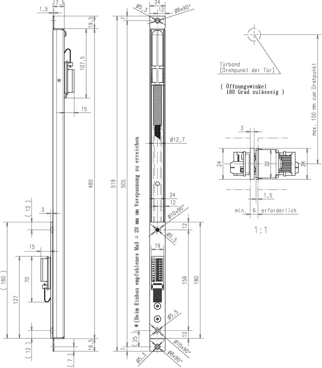 [(language_tag:fr_FR,value:"EFF EFF 10314-14-10-00 Passe-câble dissimulé 10314, 330 x 24 x 33 mm Aci