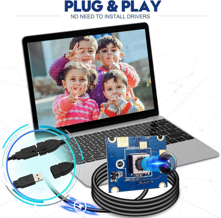 ELP 5 Megapixel Autofokus USB Kamera CMOS OV5640 60 Grad Objektiv 25 * 30mm Mini USB HD Kameramodul