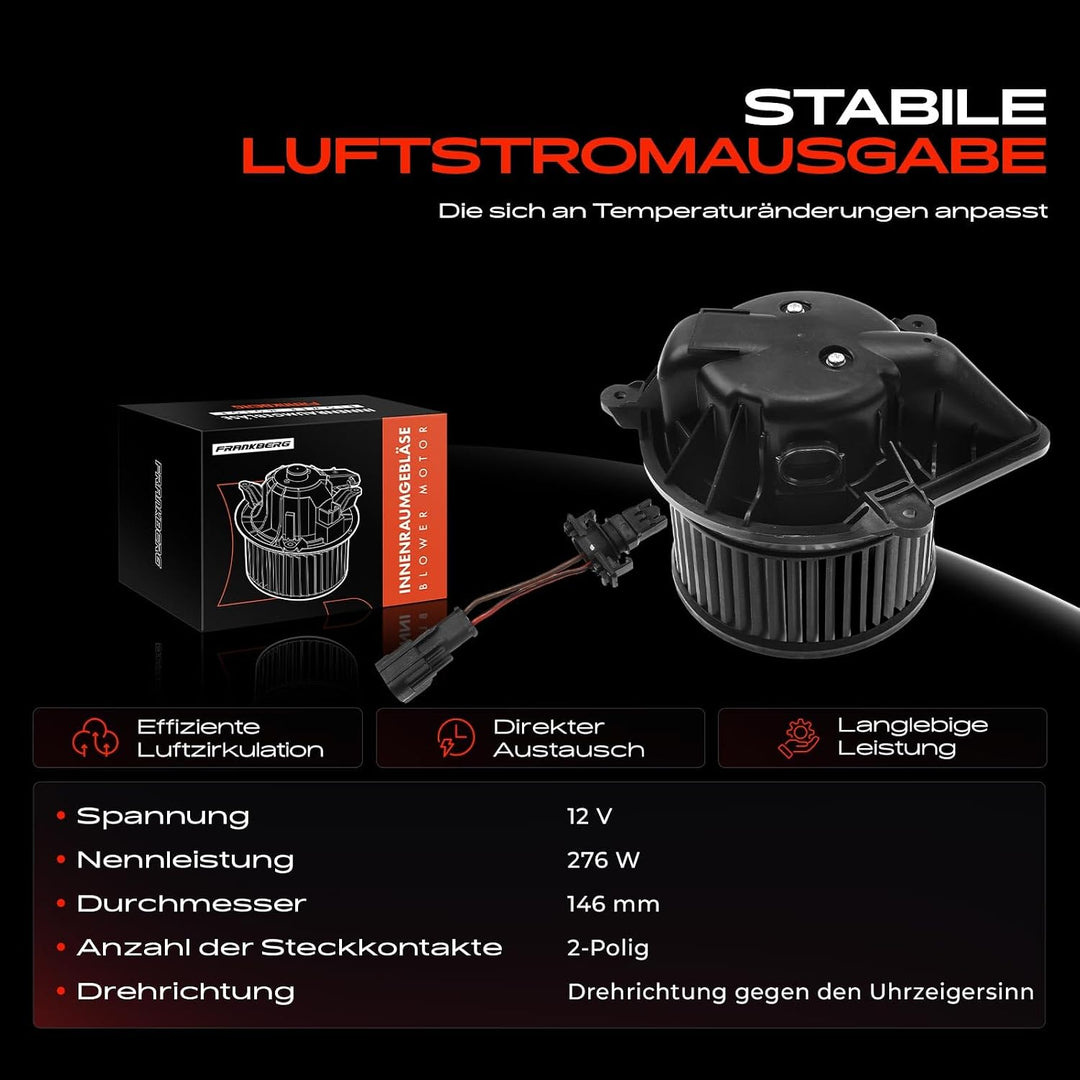 Frankberg Heizungsgebläse Gebläsemotor Kompatibel mit Megane Scenic JA0/1 1.4L-2.0L 1996-1999 Scénic