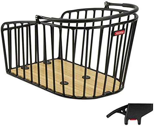 KLICKfix Unisex – Erwachsene Hinterradkorb-2128019620 Hinterradkorb, schwarz, 42x28x25cm