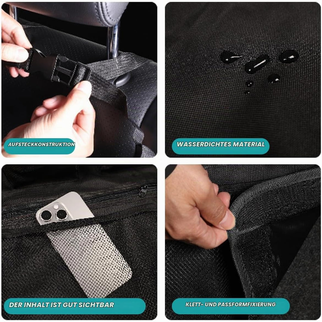CGEAMDY Multifunktionale Auto Organizer Rücksitz, Kofferraum Organizer Auto, Oxford Tuch Auto Koffer