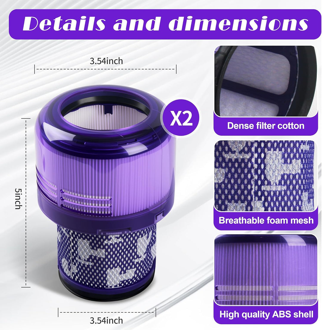 4 Stück für Dyson V11 filter, Kompatibel mit für Dyson filter, für Dyson V15, SV14, SV17, SV22, für