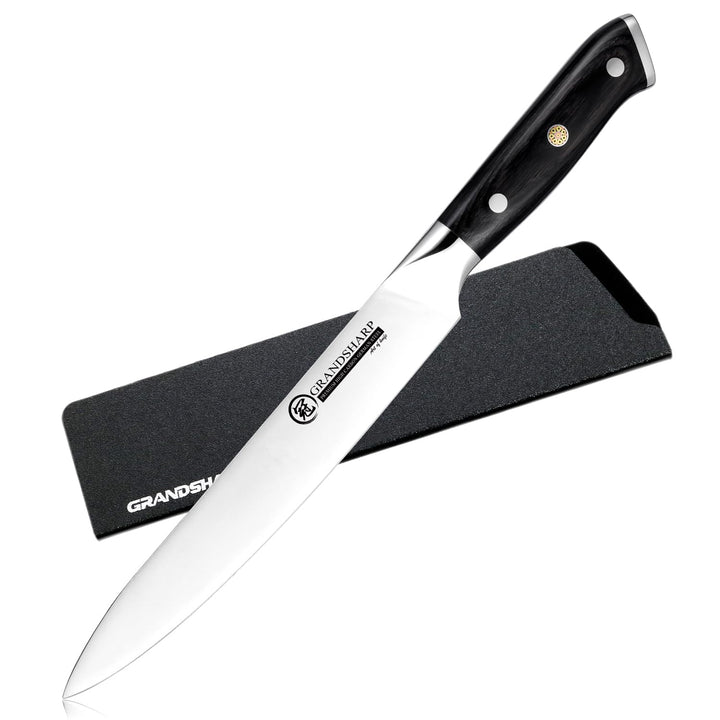 GRAND SHARP Chefmesser, Scharf Fleischmesser Kochmesser 20cm, Profi Messer Küchenmesser aus Hochwert