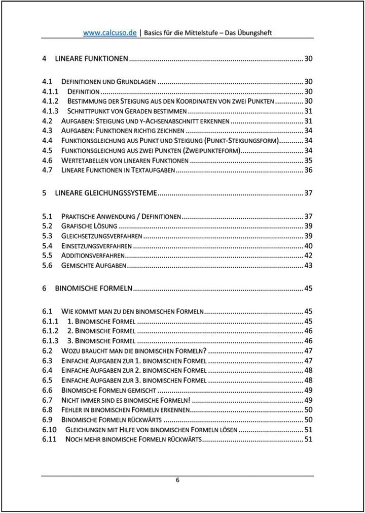 Mathe ohne Angst. Basics für die Mittelstufe - Übungsheft Mathematik von der 7. bis 10. Klasse