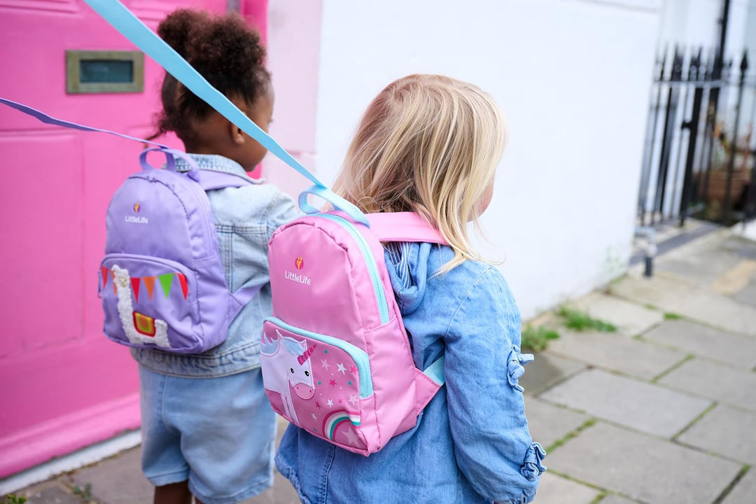 LittleLife Freundliche Gesichter Tier Kleinkind Rucksack mit Sicherheit Zügel Einhorn, Einhorn