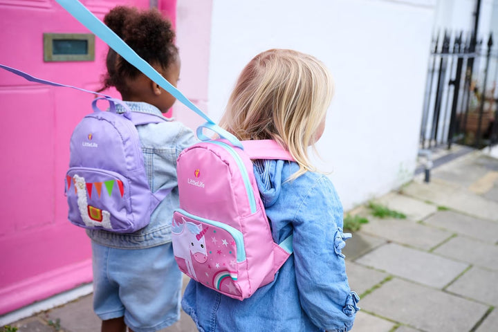 LittleLife Freundliche Gesichter Tier Kleinkind Rucksack mit Sicherheit Zügel Einhorn, Einhorn