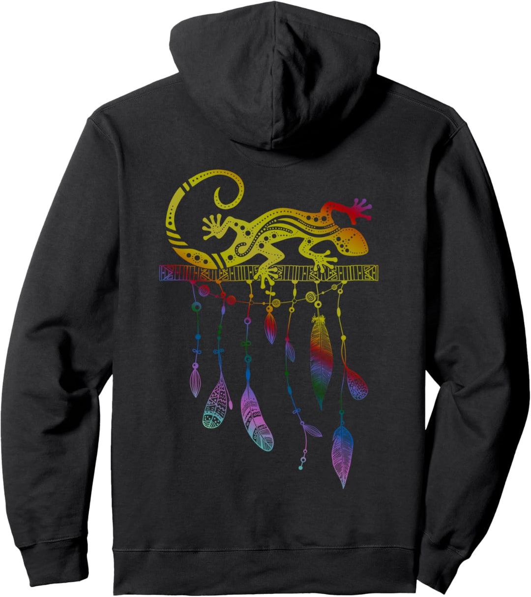 Indianerelemente - Ethno Gecko Reptile 4 - Fanspass Pullover Hoodie