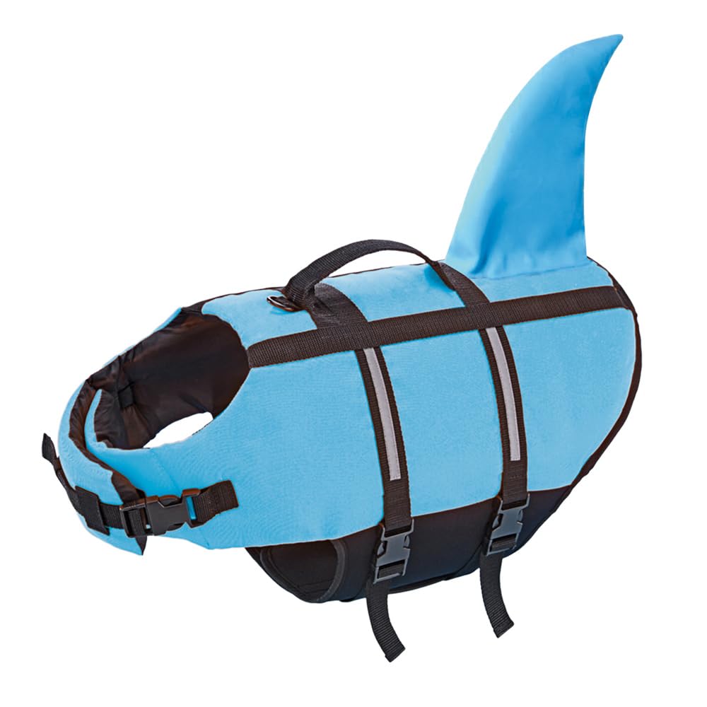 Nobby Hunde Schwimmweste Sharky - verstellbare Brust- und Bauchgurte - Schwimmhilfe - Rettungsweste
