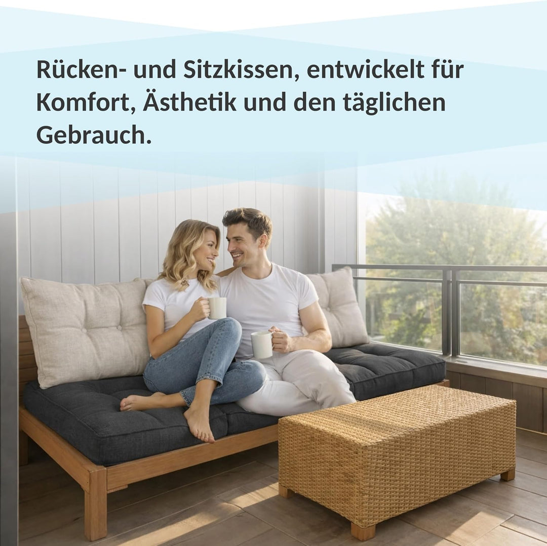 POKAR Loungekissen Sitzkissen Sitzauflagen Stuhl Stuhlkissen für Stuhl Rattanmöbel Gartenmöbel Kisse