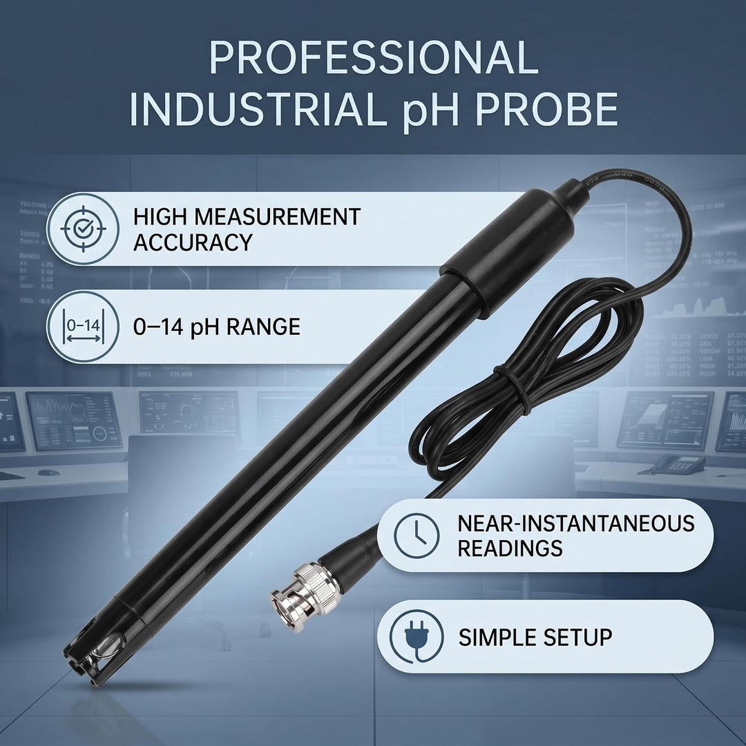 PH Sonde PH Elektrode 0-14PH Empfindlich Genau PH-Sensorsonde PH Datenerfassungssonde mit Kabel 77cm