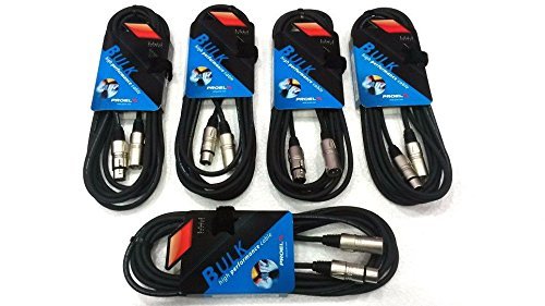 Proel Bulk250LU5 Professionelles Audiokabel für Mikrofon, Lautsprecher, Monitore, Cannon XLR 3P Männ