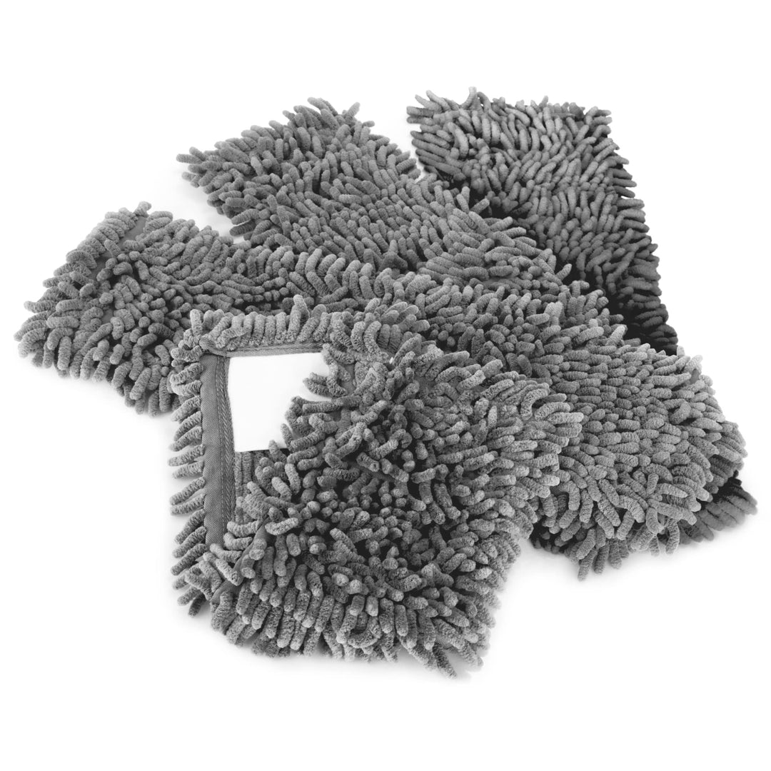 com-four® 4X Ersatz-Bezug für Bodenwischer - Wischbezug aus Microfaser Chenille zur gründlichen Rein