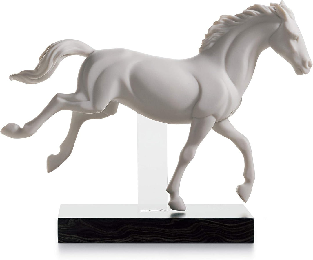 LLADRÓ Pferde-Figur Galopp Ii. Pferd. Porzellan.
