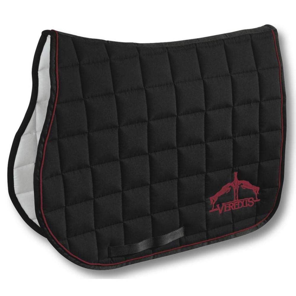 Veredus Satteldecke Shock Absorbing aus Baumwolle schwarz / rosa, schwarz / rosa