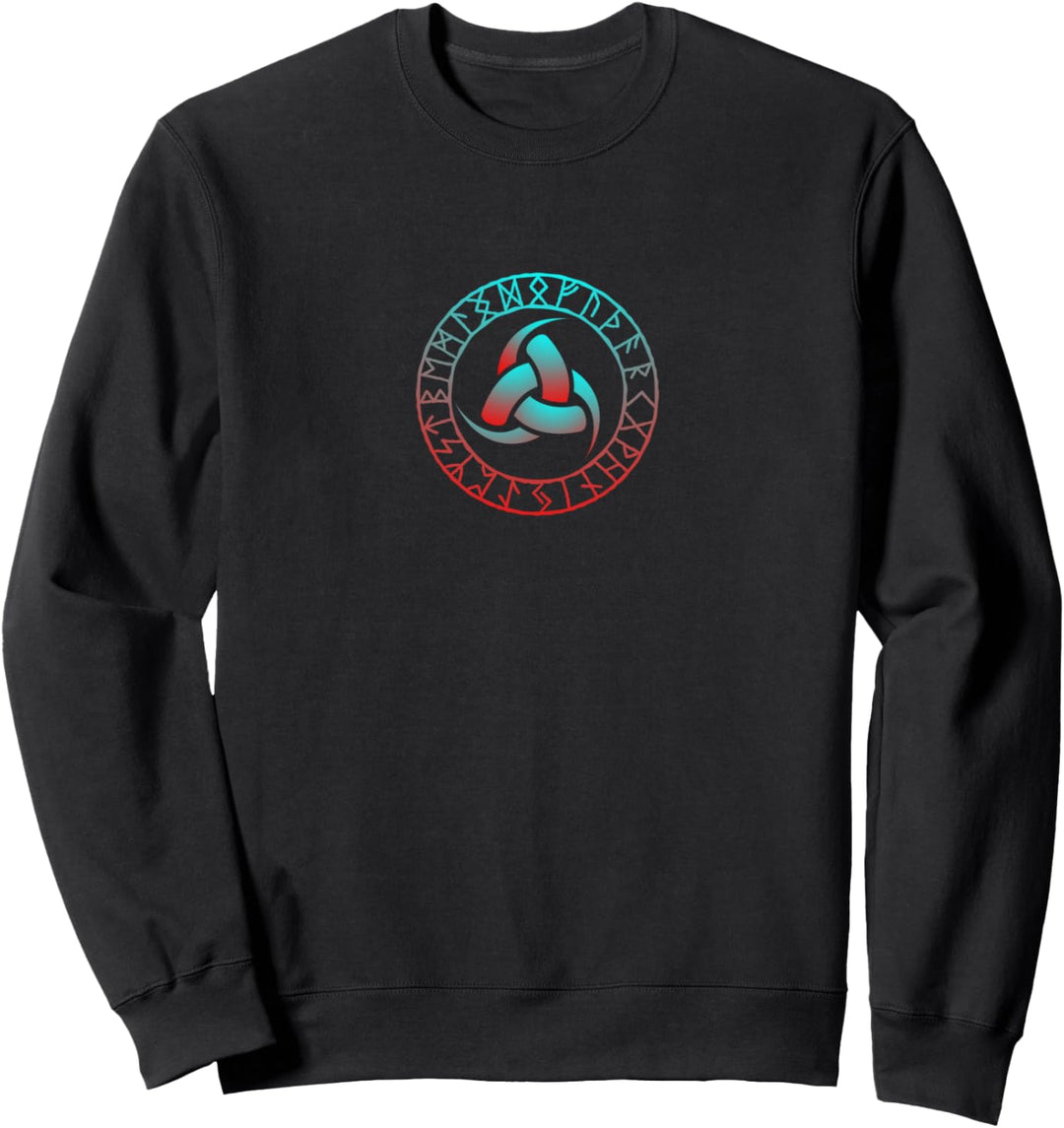 Wikinger-Symbol Triskele Odin Hörner Nordisches Zeichen Runensymbol Sweatshirt
