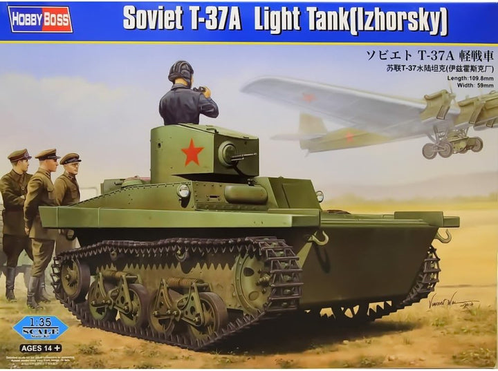 Hobby Boss 83821-1/35 Sowjetischer T-37A Leichter Panzerkampfwagen Izhorsky, Panzer