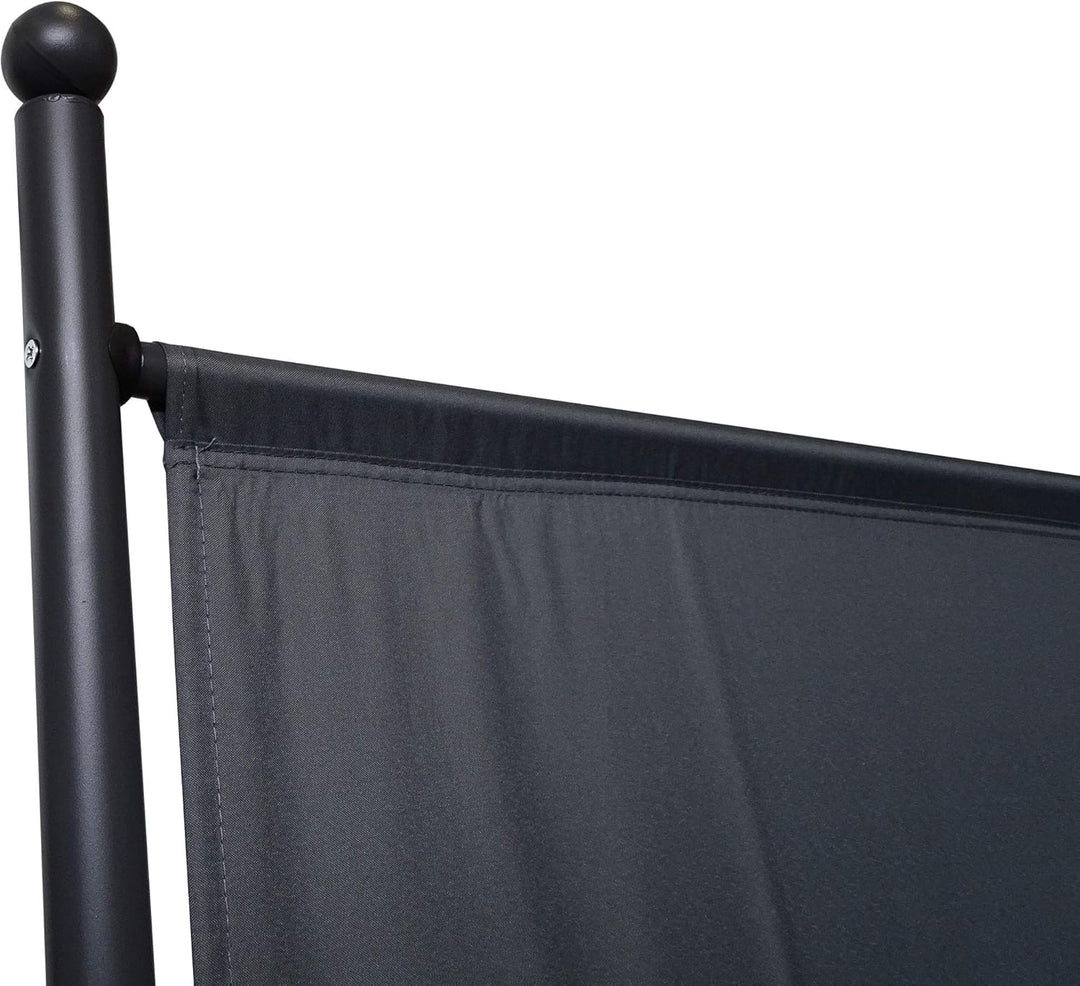 QUICK STAR Paravent 180 x 78 cm Stoff Raumteiler Klein Garten Stellwand Trennwand Balkon Sichtschutz