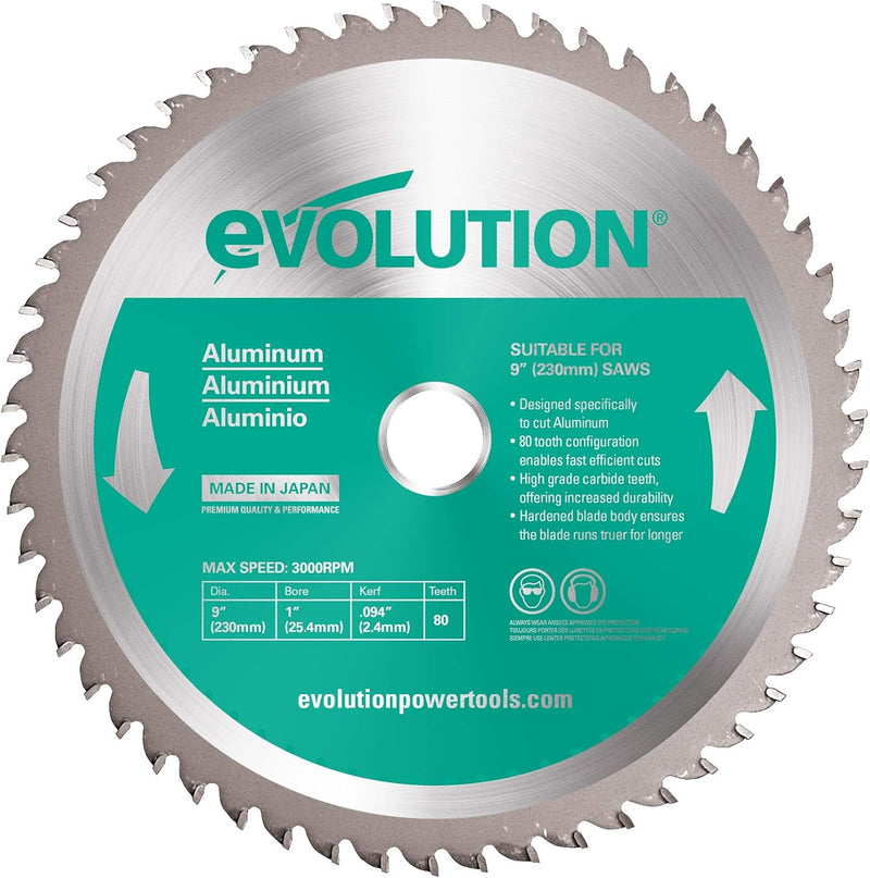 Evolution Evoblade 230 AL Kreissägeblatt für Aluminium, Wolframcarbid (TCT), 230 mm