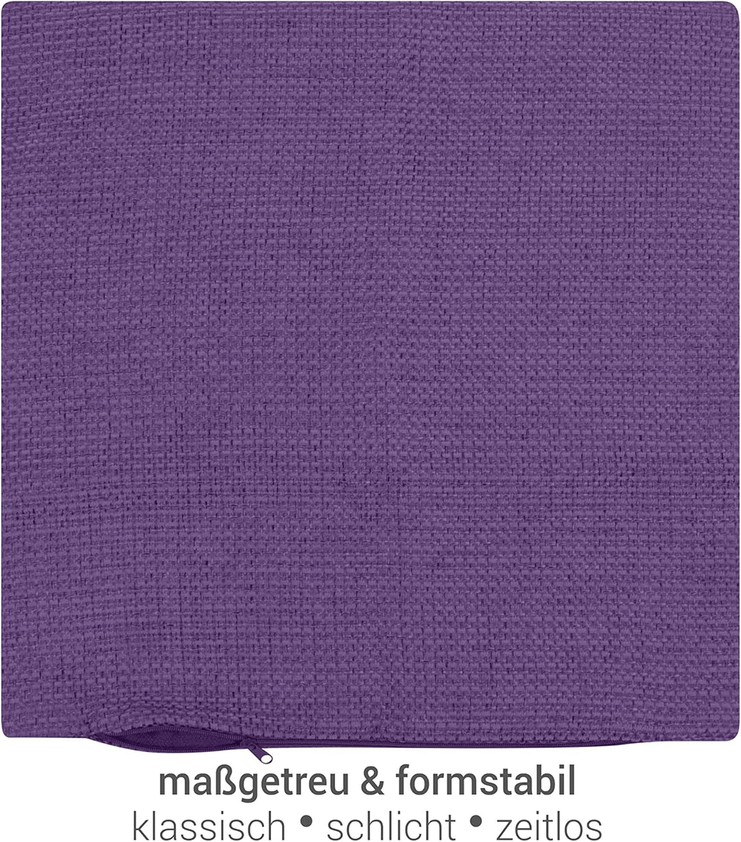 npluseins 2er Pack Kissenhüllen mit Struktur-Muster - Polsteroptik 617.767, 1 Pack (2 Stück) - Kisse