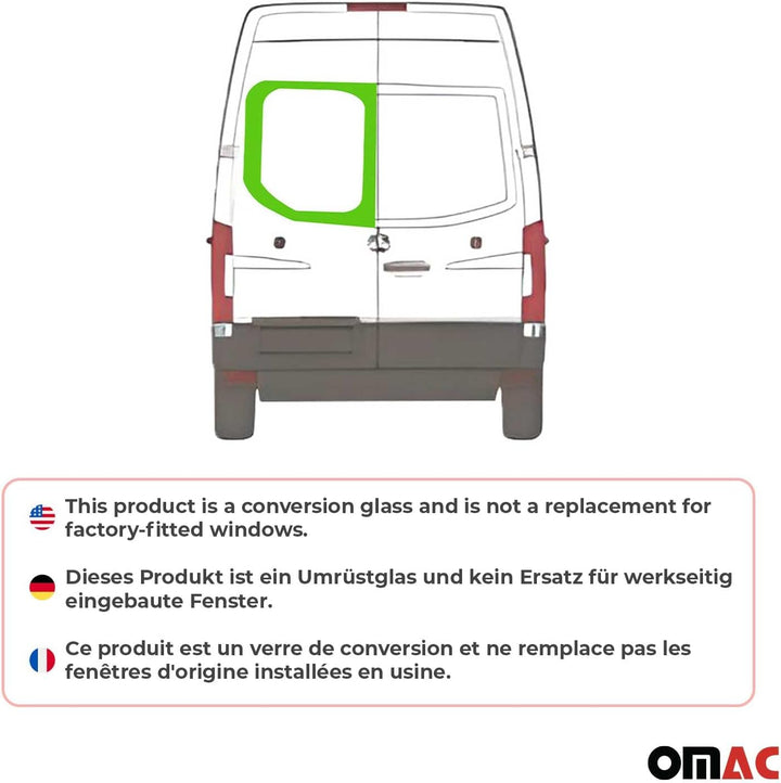 Heckscheibe Fenster für Mercedes Sprinter W907 2018-2025 Links L1 L2 L3 L4 Sprinter L1 L2 L3 L4 2018