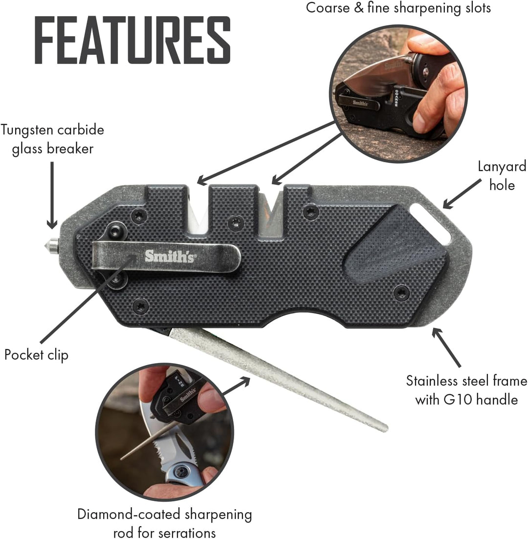 Smith's Sharpeners PP1 Tactical Sharpener Black PP1-Tactical (schwarz), PP1-Tactical (schwarz)