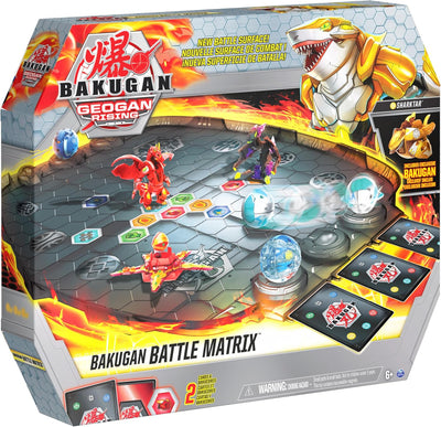 BAKUGAN 'Geogan Rising' Arena, Battle Matrix, zerlegbares Spielfeld mit exklusivem Aurelus Sharktar