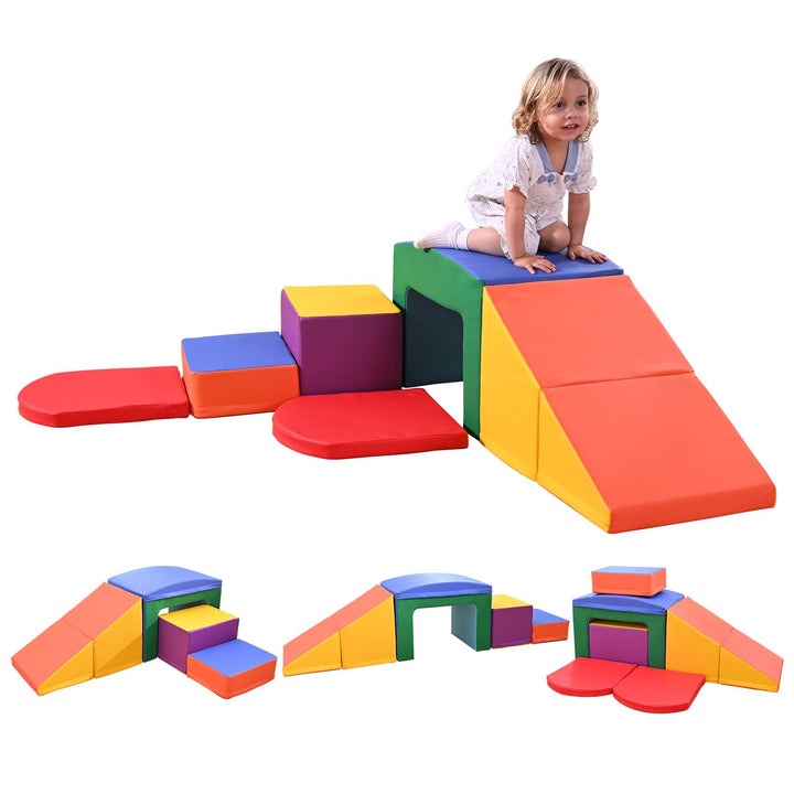 MINENICE Kinder Schaumstoffbausteine, grosse Schaumstoffbausteine, Indoor-Kletterblöcke, Kinderklett