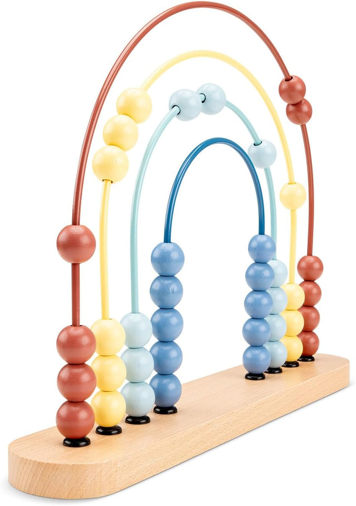 Woet® Holz Abakus Kinder, Regenbogen Zählrahmen, Montessori Rechnen Lernen, Vorschule Zahlenverständ